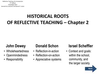 Historical Roots of Reflective Teaching: Dewey and Schon's Perspectives