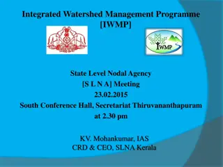 Integrated Watershed Management Programme State Level Nodal Agency Meeting Report