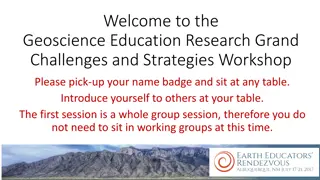 Geoscience Education Research Workshop: Addressing Grand Challenges