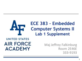 Embedded Computer Systems Lab 1: VGA Module Overview