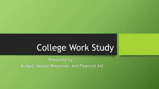 College Work Study Program: Budget, HR, and Financial Aid Overview