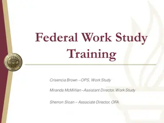 Federal Work Study Program Overview