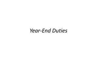 Year-End Duties and Responsibilities for Local Government Entities