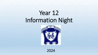 Year 12 Information Night 2024 at Kingaroy State High School