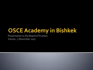 OSCE Academy in Bishkek 2017-2018 Activities Overview