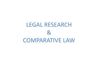 Comparative Law: Research, Analysis, and Resources