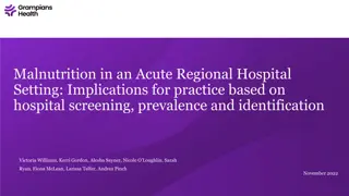 Malnutrition in Acute Hospital Setting: Implications for Practice and Identification