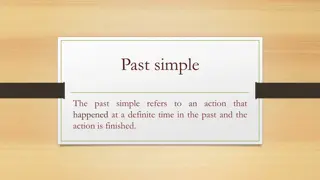 The Past Simple Tense in English Grammar