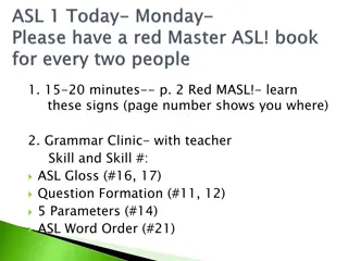 Learn ASL Grammar and Sentence Formation