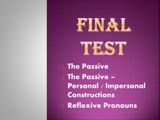 Passive Constructions and Pronouns Practice