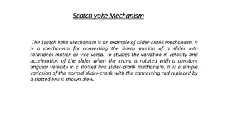 The Scotch Yoke Mechanism: Experiment and Analysis