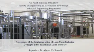 Assessment of Lean Manufacturing in Palestinian Dairy Industry