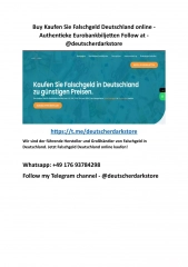 Buy Kaufen Sie Falschgeld Deutschland online - @deutscherdarkstore