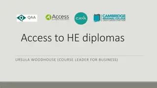 Access to Higher Education Diplomas: Pathways to University Degrees