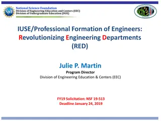 Revolutionizing Engineering Departments: NSF's RED Initiative