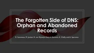 The Forgotten Side of DNS: Orphan and Abandoned Records