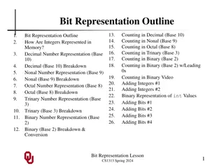 Integer Representation in Computer Memory