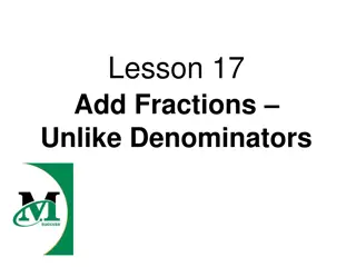 Understanding and Adding Fractions with Unlike Denominators