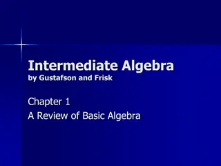 Real Numbers and Basic Arithmetic Operations in Algebra