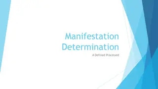 Manifestation Determination in Student Disability Cases