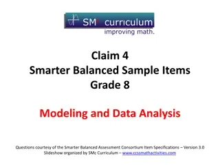 Grade 8 Modeling and Data Analysis Questions