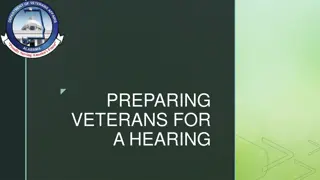 Guide to Preparing Veterans for Hearings