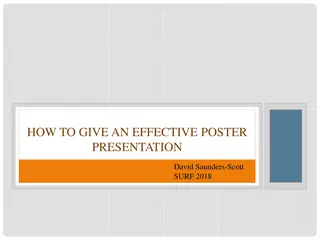 Guide to Delivering an Effective Poster Presentation