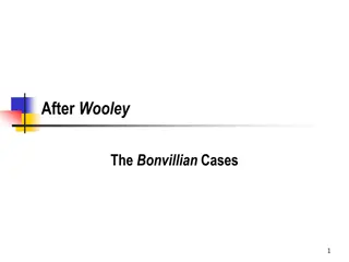 Legal Cases Overview: Wooley v. Bonvillian Cases Analysis