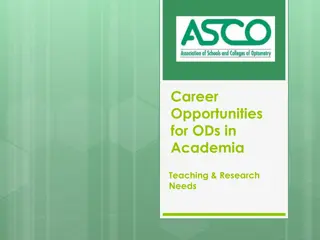 Career Opportunities in Academia for Optometrists