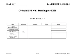 Coordinated Null Steering for Enhanced Wireless Communication