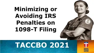 Minimizing or Avoiding IRS Penalties on 1098-T Filing