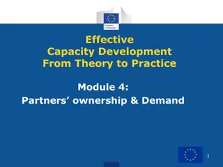 Partner Ownership and Demand in Capacity Development