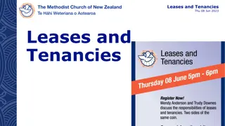 Leases and Tenancies: Responsibilities of Landlords, Tenants, and Room Hirers