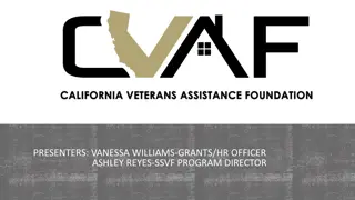 Supporting Homeless Veterans: CVAF Missions and Programs