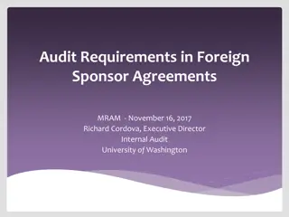 Audit Requirements in Foreign Sponsor Agreements at University of Washington