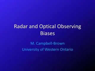 Radar and Optical Observing Biases in Meteor Detection