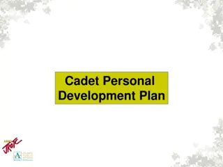 Cadet Personal Development Plan Overview