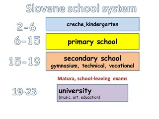 School Systems in Slovenia and Canada