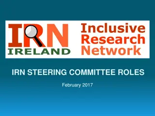 Roles and Responsibilities of IRN Steering Committee Members