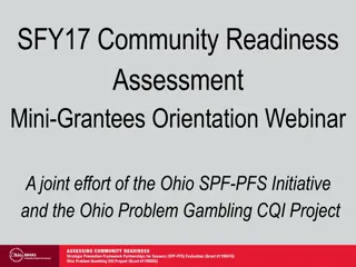 Ohio Community Readiness Assessment Initiative Overview