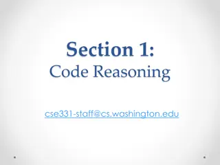 Introduction to Code Reasoning in CSE331 Lecture