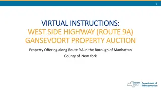 Property Auction along West Side Highway in Manhattan