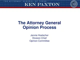 The Attorney General Opinion Process in Texas