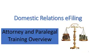 Montgomery County Domestic Relations eFiling Overview