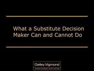 Substitute Decision Makers (SDMs) and Their Role