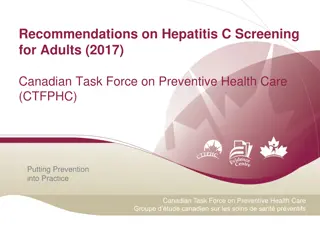 Hepatitis C Screening Recommendations for Adults (2017)