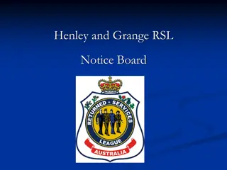 Henley & Grange RSL Club Updates and Events