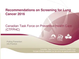 Recommendations on Lung Cancer Screening by Canadian Task Force