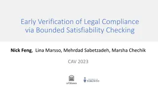 Bounded Satisfiability Checking for Early Legal Compliance Verification