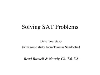 Understanding SAT Problems and Solution Techniques